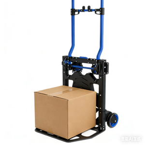 Carretilla de Plataforma de Cuatro Ruedas de Acero Personalizada de Fábrica, 150/75 kg, Plegable, para Almacén Industrial y Herramientas - Product Image 6