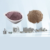 Ligne de production instantanée automatique de bouillie alimentaire céréalière en poudre nutritionnelle extrudeuse Machine de fabrication de farine de riz nutritive d'aliments pour bébés