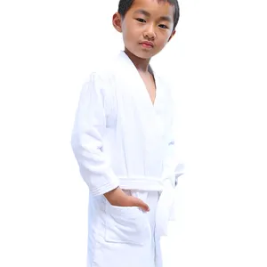 factory Pure Cotton Comfortable Terry Velour kid bath robe / dressing Gown