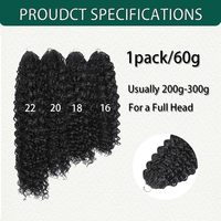 Extensions de cheveux humains bouclés style birman, ondulés effet eau, sans nœuds, pré-séparés, invisibles, pré-bouclés, effet plume, pour crochet