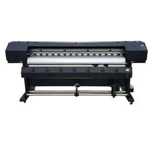 1.8M 6 Kaki XP600 Format Besar Printer Ecosolvent Desain Baru XP600 Mesin Pencetak Spanduk Vinil