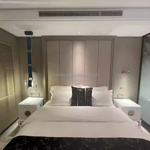 ชุดเฟอร์นิเจอร์ห้องนอนโรงแรม 3 ดาวทันสมัย ปรับแต่งได้ ราคาประหยัด โครงเตียงไม้ขนาดควีนไซส์และคิงไซส์ พร้อมตู้วางทีวี ตู้เสื้อผ้า และโต๊ะทำงาน - Product Image 5