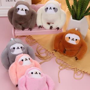 Venta al por mayor nuevos y superventas mono perezoso juguetes de peluche pequeño mono figuritas muñecas llaveros colgantes y muñecas de tela - Product Image 1