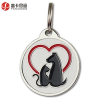 NFC/QR Code Pet ID Tag Liens vers le profil en ligne/Contact d'urgence/Informations médicales/Tampon de localisation Google Map