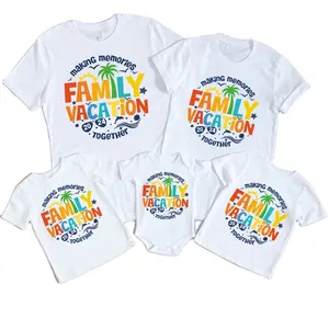 T-shirt adolescent pour enfants style high street Couple papa fils fille maman famille tenue assortie t-shirt