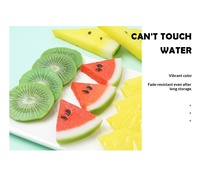 Faux tranches de fruits Tranches de citron Tranches de pastèque Tranches de cerise Décoration Photographie Accessoires de fruits Haute simulation PVC/Plastique Fruits