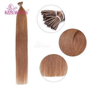 KSWIGS Extensions de cheveux naturels I-Tips en gros, tons mélangés, sans perte ni nœuds, doux, pour coiffeurs professionnels - Product Image 1