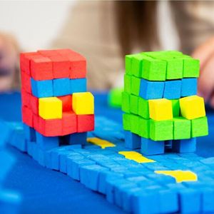 EVA Building <b>Blocks</b> Colorful Cube Self Adhesive Geometric <b>Shapes</b> Educational Toy For Children Age 7 14 Years Old - Product Image 4