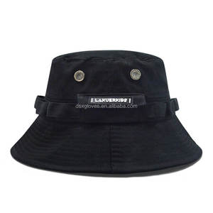 Chapeau de pêcheur personnalisé, chapeau seau en gros, style décontracté unisexe avec logo imprimé, casquettes de sport en coton - Product Image 2