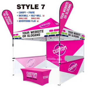 10x10 Pop up açık dükkan pazarlama promosyon taşınabilir katlanabilir reklam çadır sergi olay katlanır çadır - Product Image 2