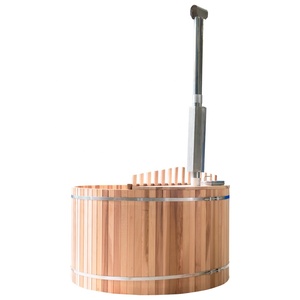 Alphasauna al aire libre despedido estufa Wester cedro rojo de madera bañera caliente - Product Image 6
