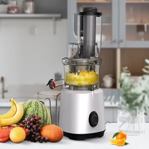 Easy Clean Big Mouth Whole Fruit Citrus Orange Cold Press Squeezing Multi-function Slow Juicer Masticating Extractor Machine