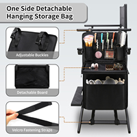 Chaise de maquillage Relavel avec appuie-tête pour studio salon Chaise de réalisateur pliante haute Chaise de tabouret pliée pour maquilleur