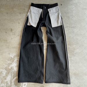 Pantalones Vaqueros Personalizados con Hebilla Grande para Hombre, Estilo Vintage Japonés, de Mezclilla Selvedge, Ajuste Holgado y Relajado, de Mezclilla Cruda - Product Image 3