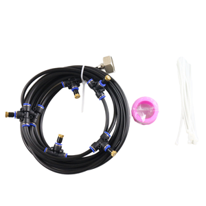 A63 26FT Kit de brumisation d'arrosage portable pour patio et jardin Système de brumisation Ventilateur de refroidissement Kit de brumisation pour ventilateur - Product Image 3