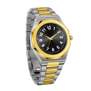 Montre de sport de luxe ultra-fine carrée pour homme, cadran argenté et doré avec chiffres arabes, étanche, pour médecins, infirmiers, professionnels, à quartz - Product Image 2