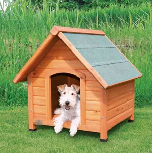 XL di alta qualità di lusso casa per cani impermeabile letto per gatti antivento moderna all'aperto piccola casa per animali in legno MDF modello animale