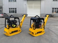 Super Promotions Forte Vibration 160kg Compactage Bidirectionnel Compacteur à Plaque de Sol Vibratoire Diesel Réversible