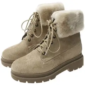 2024 Fashion Lady Winter Boots Flat Snow Bottes Designer Luxury Fluff Boots Women's Snow Boot