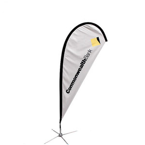 Tùy Chỉnh Duy Nhất Hai Mặt 2.8M Tùy Chỉnh Polyester Tổ Chức Sự Kiện Khuyến Mại Teardrop Cờ Biểu Ngữ Quảng Cáo Bãi Biển Cờ - Product Image 2