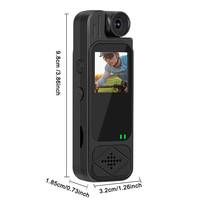 Mini Cámara Deportiva C13 Wifi 2K con Clip Trasero, Grabadora Portátil de Bolsillo con Cámara para Bicicleta, Visión Nocturna HD