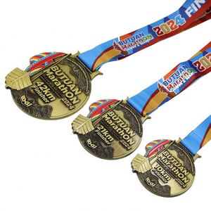 Médailles de récompense en gros avec logo personnalisé, lettres émaillées, pour compétitions sportives, danse, patinage, gymnastique rythmique, médailles 3D - Product Image 1