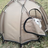 Dôme sphérique portable pour animaux de compagnie, résistant au vent et à l'eau, tente extérieure pour chiens de grande et moyenne taille, par temps froid