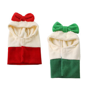 MSYO جديد عيد الميلاد القوس الصلبة البوليستر ملابس الحيوانات الأليفة في فصل الشتاء الترفيه مجموعة منفوشة للكلاب - Product Image 5