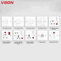 Nouvelle arrivée, prise à interrupteur 32A 3 broches avec voyant néon, prise électrique