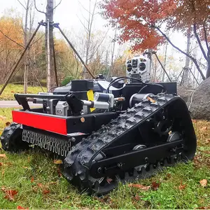550 มม.800 มม.1000 มม.โรงงานราคาถูกเครื่องตัดหญ้าหุ่นยนต์ Crawler รีโมทคอนโทรลเครื่องตัดหญ้าที่มีใบรับรอง CE EPA
