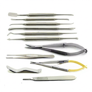 Juego de Instrumentos Quirúrgicos Dentales de Acero Inoxidable, Herramientas Periodontales con Mango Moleteado Manual, Kit de Cirugía Dental con Certificación CE Clase I - Product Image 1
