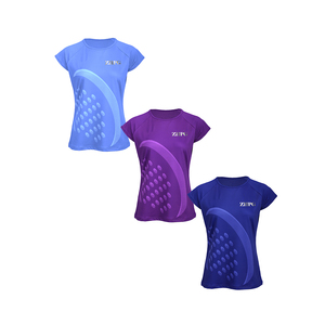 Camiseta de correr con estampado de logotipo personalizado de Marca China confiable Camiseta deportiva de poliéster de secado rápido - Product Image 4