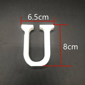 Letras do alfabeto branco de madeira para decoração de casamento - Product Image 3