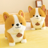 Véritable peluche mignonne Corgi jouets en peluche personnalisés Happy Corgi jouets en peluche