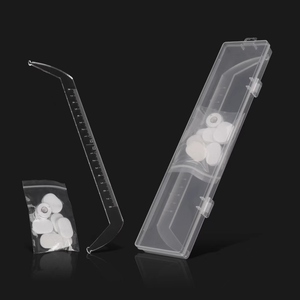 Regla de posicionamiento de <span class=keywords><strong>cejas</strong></span> acrílicas, herramienta de medición de mapeo de tatuaje de <span class=keywords><strong>cejas</strong></span>, delineadores de teñido de hilo, maquillaje permanente, modelado de <span class=keywords><strong>cejas</strong></span> - Product Image 2