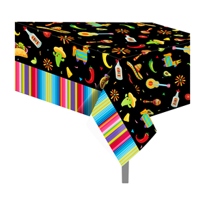 Huancai-mantel De Fiesta Mexicana, cubierta De mesa desechable De Taco Cactus, mantel De plástico <span class=keywords><strong>para</strong></span> Cinco De Mayo, suministros De Fiesta - Product Image 1