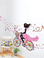 Décoration de stickers muraux de fille Beatuiful populaire