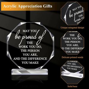 Trofeo Acrílico Creativo Transfronterizo, Premios de Cristal para Empleados de Reuniones Anuales, Medalla Conmemorativa de Vidrio, Medalla de Autorización - Product Image 6