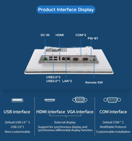 Panel PC Industrial de 12 Pulgadas sin Ventilador, Pantalla Táctil Capacitiva Resistiva, 9-36V DC, J1900, 1024x768, Windows 10