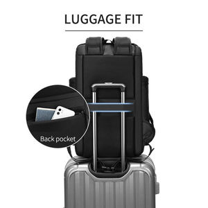 Custom Large Capacity <b>17</b> Inch Business <b>Laptop</b> <b>Backpack</b> Waterproof Travel <b>Backpack</b> Outdoors Trekking Pu Material Anti-theft - Product Image 5