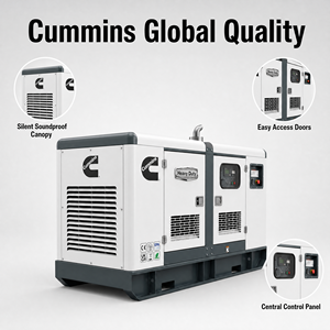 เครื่องกำเนิดไฟฟ้าดีเซลได้รับการรับรองมาตรฐาน CE&ISO ขนาด 10KW-1500KW 100kVA 200kVA 300kVA 600kVA 800kVA 1200kVA แบบเงียบ ราคาขาย - Product Image 4