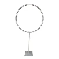 Support de ballons et fleurs de 6 pieds, cadre arqué en alliage d'aluminium de 32 mm, 4-en-1, motif cercle lunaire, pour révélation du sexe et toile de fond de mariage, violet