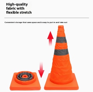 720Mm Không Thấm Nước Xách Tay Vải Đường Giao Thông Đóng Mở Rộng Có Thể Thu Vào Giao Thông <span class=keywords><strong>Cone</strong></span> - Product Image 3