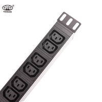 Prise IEC 1xC14, 10x C13, PDU, 11 voies, 250V, 16a, avec interrupteur d'alimentation ON/OFF, livraison gratuite