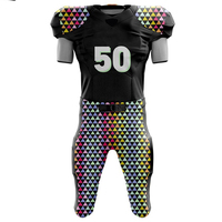 Uniforme de Fútbol Americano Personalizado y Sublimado de Alta Calidad, 100% Poliéster, Precio al por Mayor para Equipos