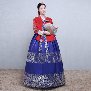 Ropa Coreana <span class=keywords><strong>para</strong></span> <span class=keywords><strong>Mujer</strong></span>, Traje Tradicional Multicolor, Hanbok, Vestido <span class=keywords><strong>de</strong></span> Danza con Lentejuelas <span class=keywords><strong>para</strong></span> Fiesta <span class=keywords><strong>de</strong></span> <span class=keywords><strong>Año</strong></span> Nuevo - Product Image 1