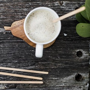 Agitador de café desechable de madera para el hogar, restaurante, bar, bebidas, leche, té, fiestas, color blanco - Product Image 1