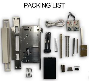 Wifi Tuya נגד גניבה אלקטרוני דיגיטלי Cerradura Inteligente חכם דלת מנעול עם מפתחות ענן מצלמה דלת עץ דלת CN; גואה - Product Image 5