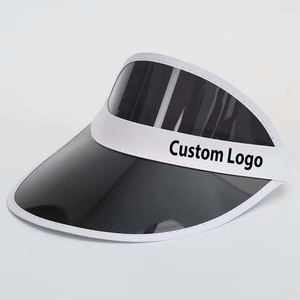 Gorra de Visera Transparente de Poliéster Promocional, Color Caramelo, Ajustable, Unisex, con Logotipo Personalizado, Empaque Personalizado, Secado Rápido, Deportiva, para Playa - Product Image 1