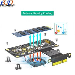 PCI Express PCI-e 3.0 4X to NGFF <span class=keywords><strong>M</strong></span>.<span class=keywords><strong>2</strong></span> chiave-<span class=keywords><strong>M</strong></span> 2230 2242 2260 2280 NVME SSD adattatore cavo 5CM con ventola di raffreddamento - Product Image 4